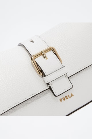 Sac bandoulière en cuir de veau - Blanc