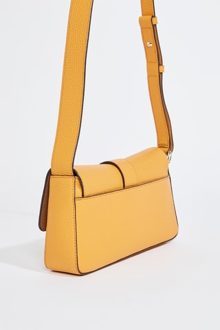 Sac bandoulière en cuir de veau - Jaune