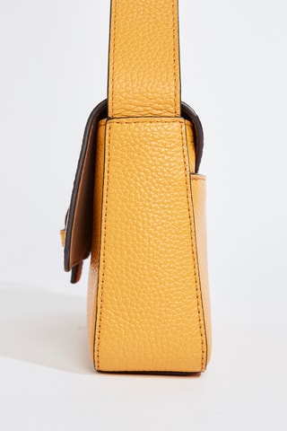 Sac bandoulière en cuir de veau - Jaune
