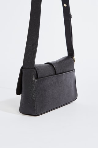 Sac bandoulière en cuir de veau - Noir