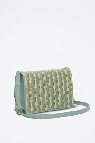 Sac bandoulière en cuir de veau - Vert clair