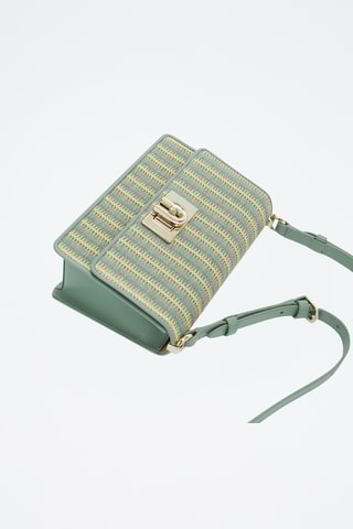 Sac bandoulière en cuir de veau - Vert clair