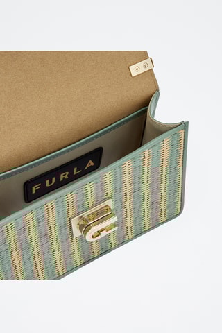 Sac bandoulière en cuir de veau - Vert clair