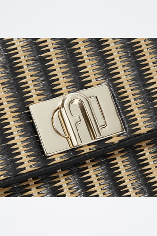 Sac bandoulière en cuir de veau - Noir