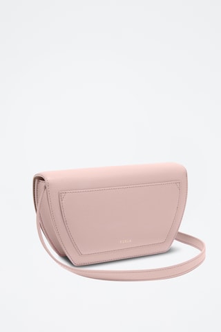 Sac bandoulière en cuir - Rose poudré