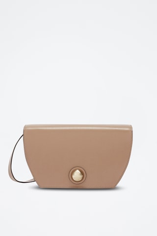 Sac bandoulière en cuir de veau - Marron clair