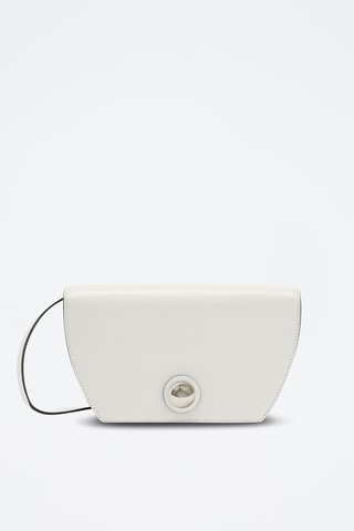 Sac bandoulière en cuir de veau - Blanc