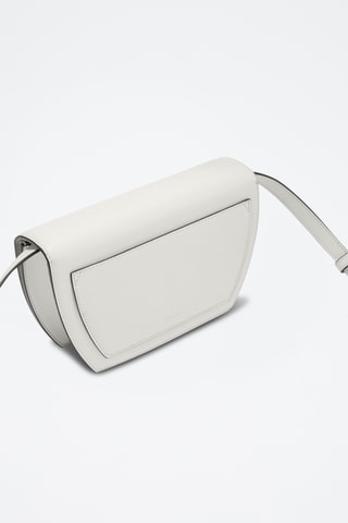 Sac bandoulière en cuir de veau - Blanc