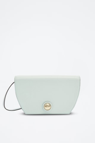 Sac bandoulière en cuir de veau - Vert d’eau