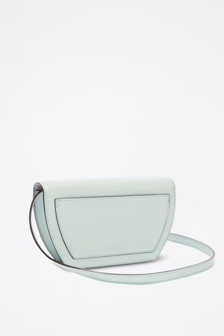 Sac bandoulière en cuir de veau - Vert d’eau