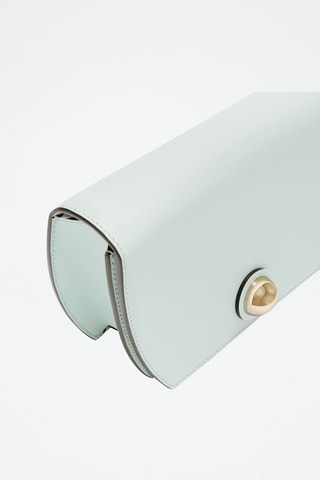 Sac bandoulière en cuir de veau - Vert d’eau