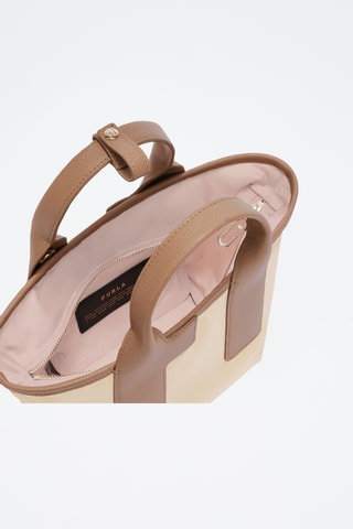 Sac à main - Ecru et marron clair