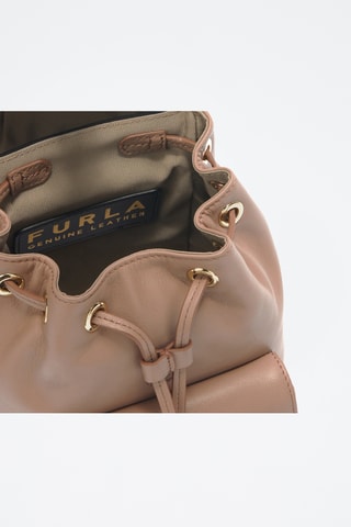 Sac à dos en cuir de veau - Marron clair