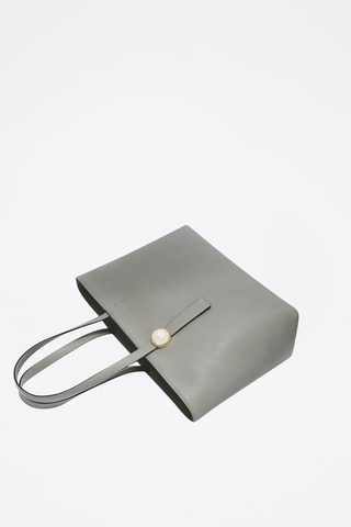 Cabas en cuir de veau - Gris