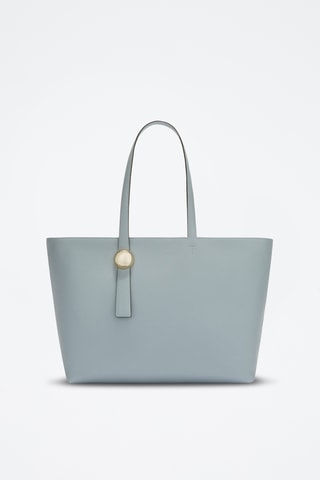 Cabas en cuir de veau - Ciel