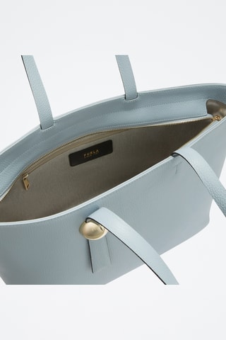 Cabas en cuir de veau - Ciel