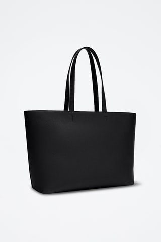 Cabas en cuir de veau - Noir