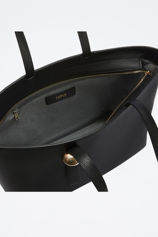 Cabas en cuir de veau - Noir