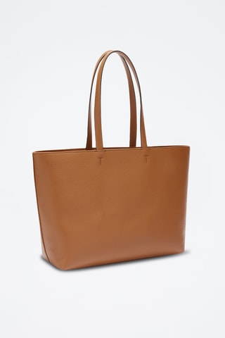 Cabas en cuir de veau - Camel