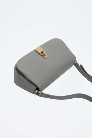 Sac porté épaule en cuir de veau - Gris