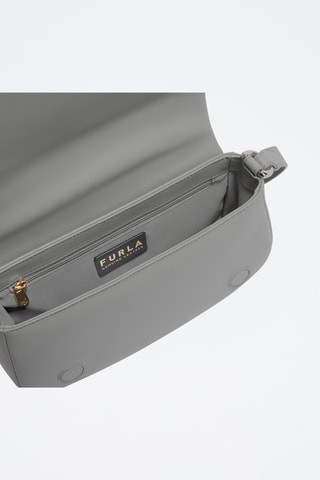 Sac porté épaule en cuir de veau - Gris