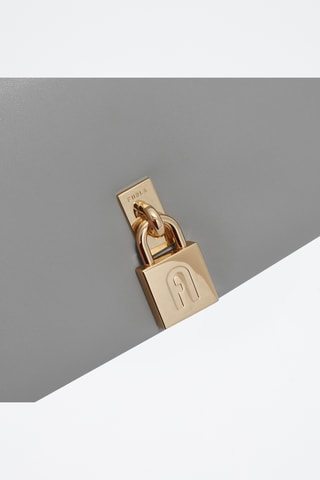 Sac porté épaule en cuir de veau - Gris