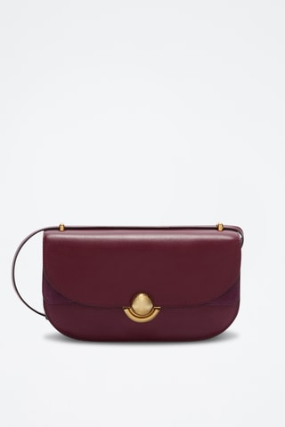 Sac bandoulière en cuir - Bordeaux