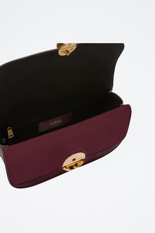 Sac bandoulière en cuir - Bordeaux