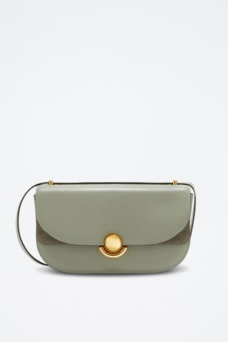 Sac bandoulière en cuir - Vert d’eau