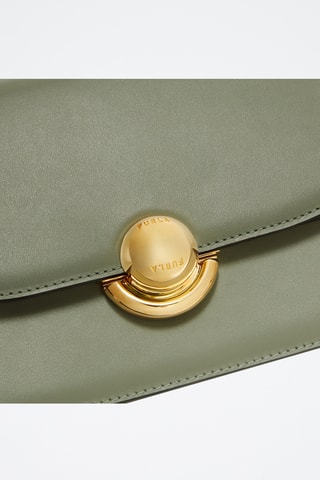 Sac bandoulière en cuir - Vert d’eau