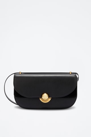 Sac bandoulière en cuir - Noir