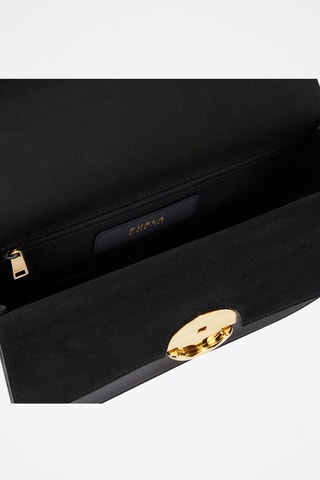 Sac bandoulière en cuir - Noir