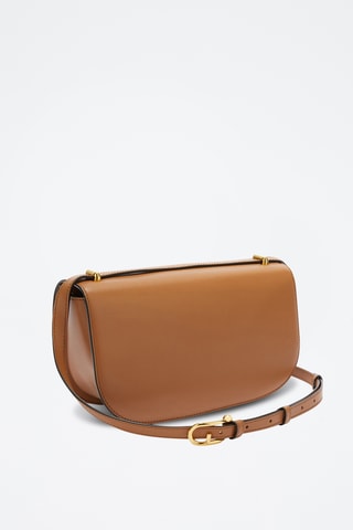 Sac bandoulière en cuir - Camel