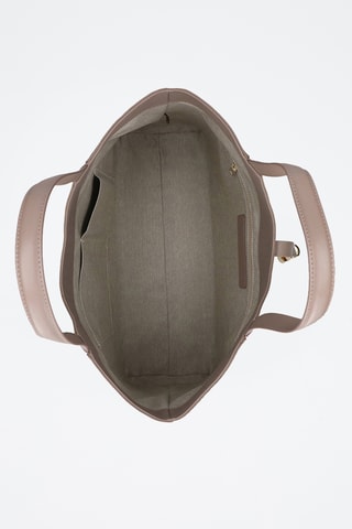 Cabas en cuir de veau - Gris foncé