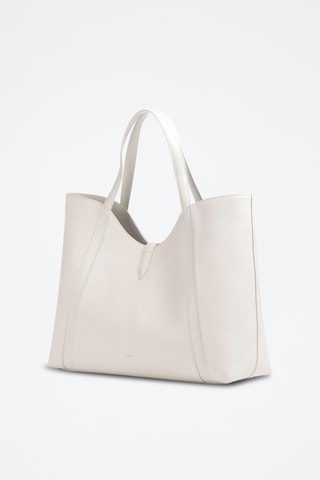 Cabas en cuir de veau - Blanc