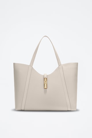 Cabas en cuir de veau - Ecru