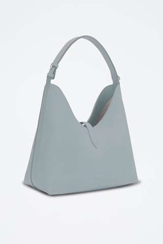 Sac porté épaule en cuir de veau - Ciel