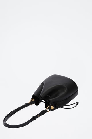 Sac seau en cuir de veau - Noir