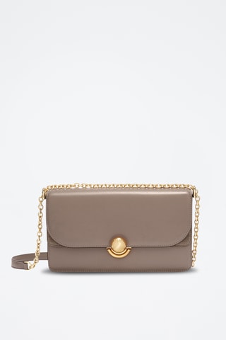 Sac bandoulière en cuir - Mauve