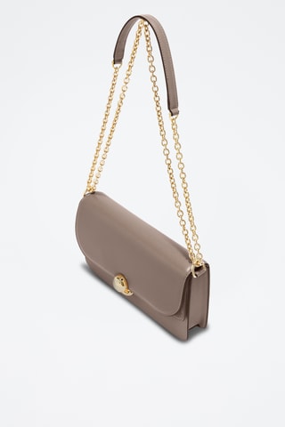 Sac bandoulière en cuir - Mauve