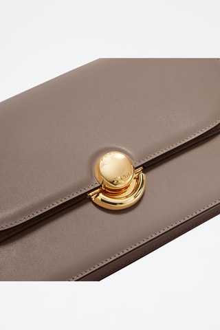 Sac bandoulière en cuir - Mauve