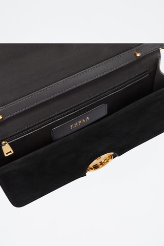 Sac bandoulière en cuir - Noir