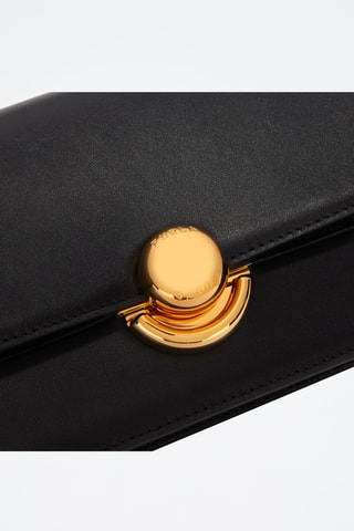 Sac bandoulière en cuir - Noir