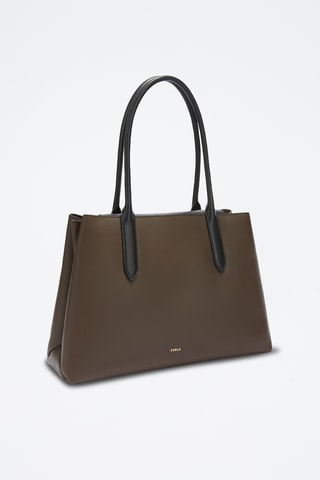 Cabas en cuir de veau - Marron