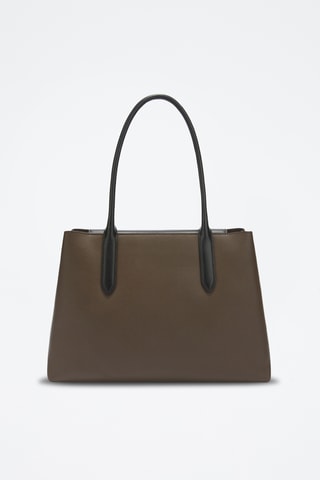 Cabas en cuir de veau - Marron