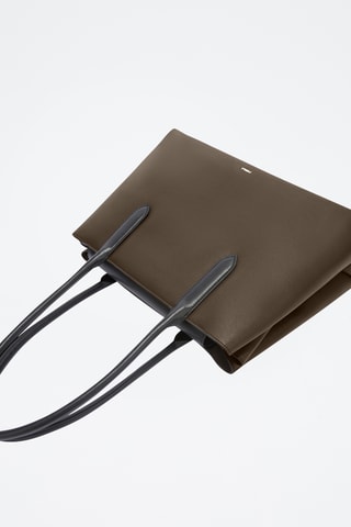 Cabas en cuir de veau - Marron