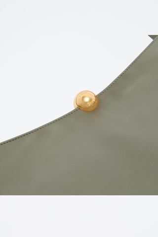 Sac seau en cuir de veau - Kaki