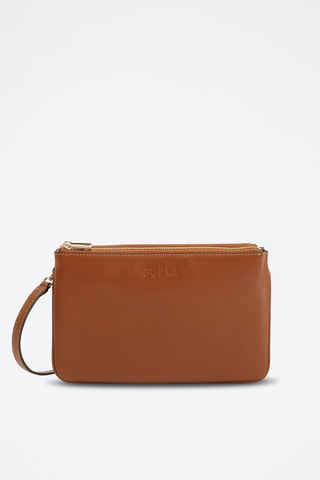 Sac bandoulière en cuir de veau - Marron