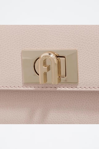 Sac bandoulière en cuir - Rose poudré