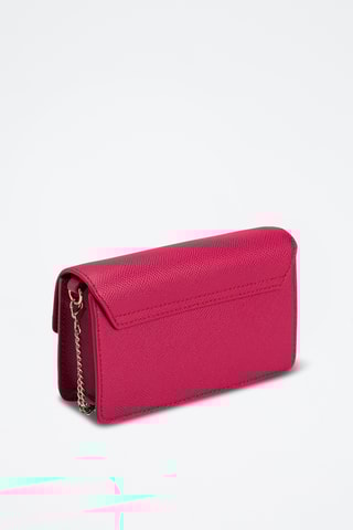 Sac bandoulière en cuir - Rose foncé